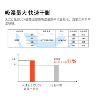 正版小黄鸭 天然硅藻泥地垫浴室吸水速干硅藻土厕所脚垫家用 棒棒鸭-绿色39*60cm