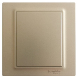 Schneider Electric 施耐德电气 开关插座面板 空白面板 白板 盖板 歆意系列 金色 A3J30X_WG_C1