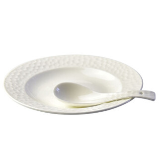 卡质 KAZHI 瓷餐具套装陶瓷碗盘碟勺礼品套装餐具 56头 2套装