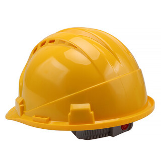 赛拓（SANTO）透气型安全帽 三筋安全帽 工地防砸帽子 ABS安全帽 工程工地 电力施工 1977黄色