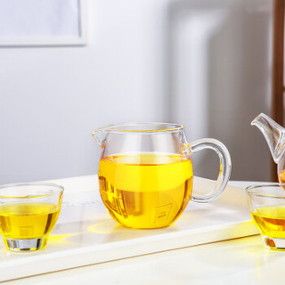 紫丁香  公道杯 耐高温玻璃茶海分茶器功夫茶具配件350ml
