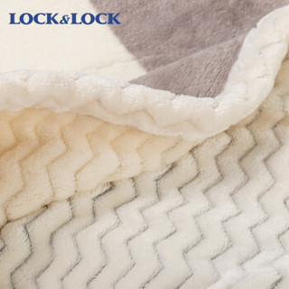乐扣乐扣（LOCK&LOCK）毛毯 珊瑚绒毯子冬季加厚保暖法兰绒拉舍尔毛毯单双人垫床被子