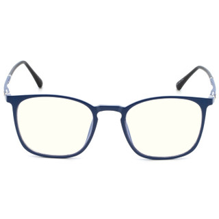 LOHO 复古圆框防辐射眼镜男护目平光防蓝光女款 LH15035 宝石蓝