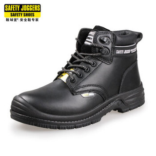 鞍琸宜 Safety Jogger X1100N81 劳保鞋中帮透气钢头钢底防砸防刺穿防静电耐磨防滑安全工作防护 黑色 41码