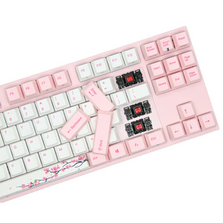 Varmilo 阿米洛 VA87M 桜 87键 有线机械键盘 粉色 Cherry红轴 无光