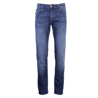 TRUSSARDI JEANS 杜鲁萨迪 19秋冬新款男士蓝色棉质牛仔长裤52J00017 1T003165 C007 U280 31码