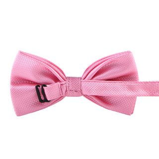 俞兆林 男士领结正装礼服英伦蝴蝶结礼盒装 纯色领结 粉色