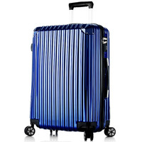 贝尔贝拉（B.L.B.L）拉杆箱万向轮旅行箱28英寸男女时尚镜面行李箱 蓝色