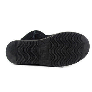 御乐 雪地靴保暖短筒靴棉鞋 LOV2061 黑色 36