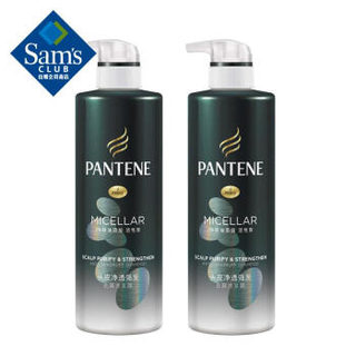 潘婷（PANTENE） 排浊赋能无硅油去屑洗发露 530ml*2