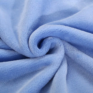 御棉堂 A类法兰绒毯儿童小毯子秋冬季加厚空调毯毛巾被盖毯办公室午睡毯 天蓝色 100*150cm
