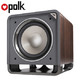  polk 普乐之声 HTS12 有源低音炮12英寸专业发烧家庭影院超重低音音响 胡桃棕色　