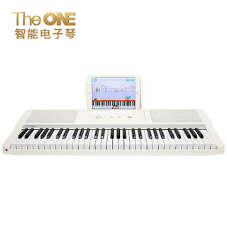 The ONE智能电子琴 成年人儿童初学乐器 61键电子钢琴 珍珠白