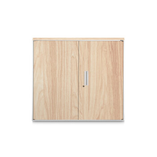 震旦 AURORA 办公柜 钢木结合开门柜 茶水柜 BFC-WS2W 自然橡木色（含自然橡木色木质柜面板）