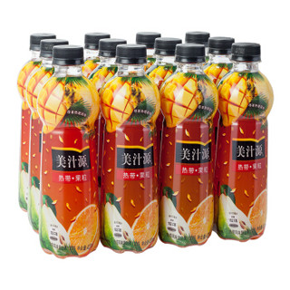 美汁源 Mintue Maid 热带果粒 果汁饮料 420ml*12瓶整箱装(新老包装交替发货）