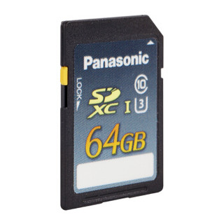 松下（Panasonic）64G SD存储卡  U3 C10 广电级专业相机摄像机内存卡 4K超高清视频录制 读取速度95M/S