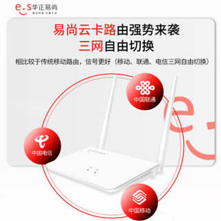 移动4G无线路由器 三网通CPE 企业家用 随身随行车载WIFI 无限流量上网卡 SIM免插卡热点 华正易尚 一年套餐