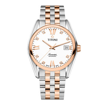 TITONI 梅花 空中霸王系列 83909-SRG-063 男士自动机械手表