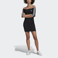 银联专享：adidas Originals Off-the-Shoulder 女士运动连衣裙
