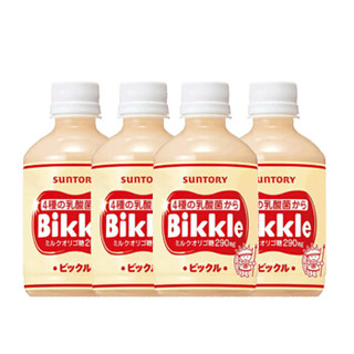 日本进口 三得利Suntory Bikkle 活性乳酸菌饮品鲜益乳酸菌 280ml*4瓶