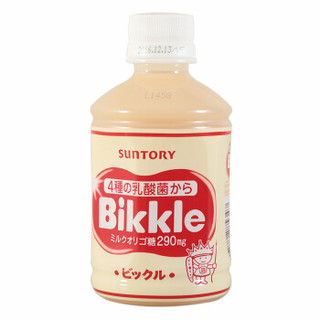 日本进口 三得利Suntory Bikkle 活性乳酸菌饮品鲜益乳酸菌 280ml*4瓶