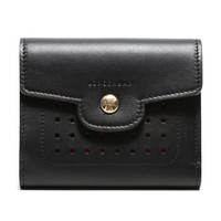 LONGCHAMP 珑骧 Mademoiselle Longchamp系列男士纯色牛皮短款钱包30000 883 001 黑色