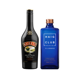 百利（Baileys）甜酒力娇酒原味750ml+翰格雅爵（Haig Club）单一谷物威士忌700ml