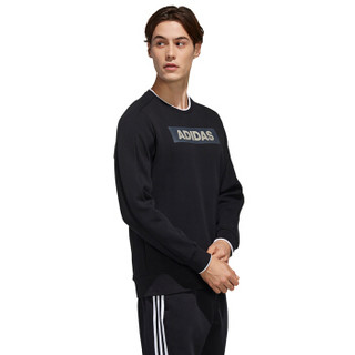 阿迪达斯 ADIDAS 男子 运动型格 O2 GFX CS BASIC 运动 卫衣/套头衫 EH3785  2XL码