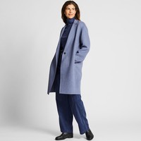 UNIQLO 优衣库 420228 女士双面呢茧形大衣