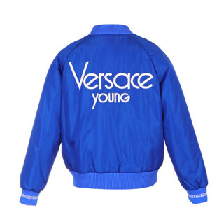 YOUNG VERSACE 范思哲 奢侈品童装 男童宝蓝色尼龙字母logo夹克衫 YVMGB157 YNY206 Y4411 6A/6岁/120cm