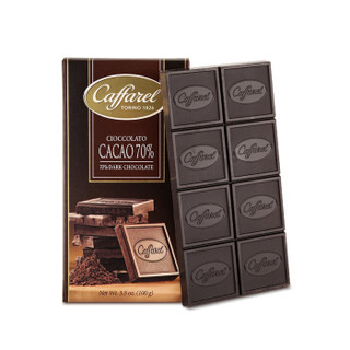 口福莱（Caffarel）排装70%可可黑巧克力100g