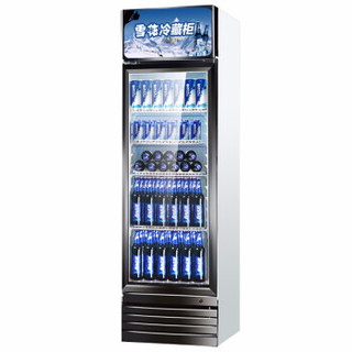 雪花 （SNOWFLK）298升商用冰柜冰箱展示柜保鲜柜立式冷藏柜商用冰箱展示柜饮料柜冷柜冷藏 LC-298