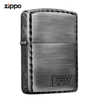 之宝(Zippo) 防风打火机 三面圣十字波纹边Zippo在侧-3 拉丝蚀刻凿边 ZBT-3-27c