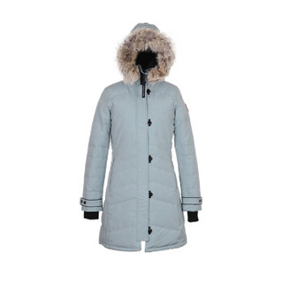 CANADA GOOSE 加拿大鹅 女士浅蓝色混纺连帽中长款羽绒服 2090L 808 S码/38