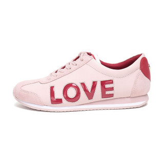 MICHAEL KORS 迈克·科尔斯 MK女鞋 奢侈品 皮革系带运动鞋 裸粉色 43R8KAFS1L SOFT PINK 7.5M/38码