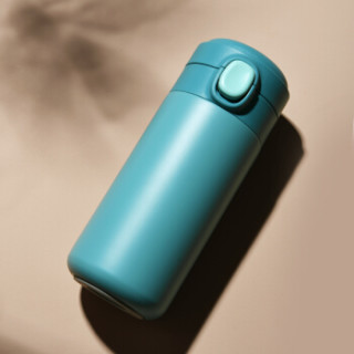 海蝶haidie316不锈钢保温杯320ml绿女学生可爱小巧便携儿童水杯茶杯子