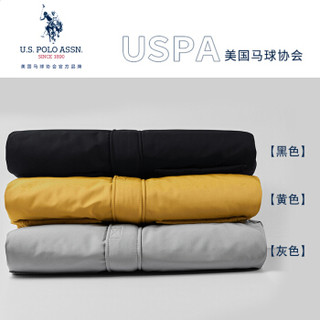 U.S.POLO ASSN. 羽绒服男 2019秋季新品加厚宽松纯色衣服连帽外套商务休闲保暖上衣男 6194117006 灰色 4XL