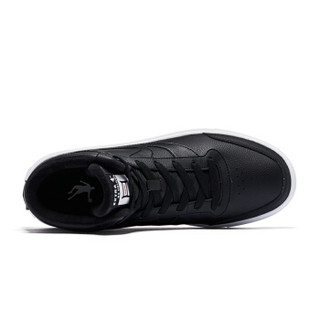乔丹 板鞋男鞋高帮加绒保暖运动鞋 XM4590523W 黑色 42.5