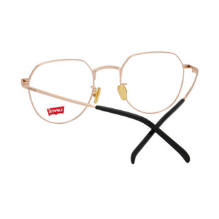 Levi's 李维斯 眼镜框 全框近视眼镜架玫瑰金潮流时尚金属近视眼镜架男女士款眼镜架 LS105330Z-C02 玫瑰金