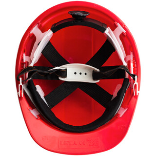勒塔(LETA) 安全帽红色款带透气孔 ABS 电力 工地 工程 工业 建筑 防砸抗冲击LT-PPE561
