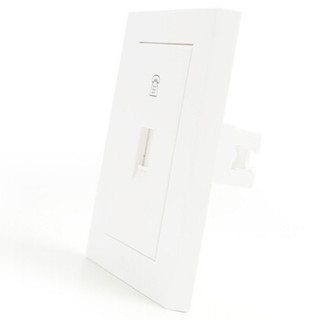 ABB开关插座面板 一位电话插座 86型单联座机电话线插座 永致系列 白色 AH321