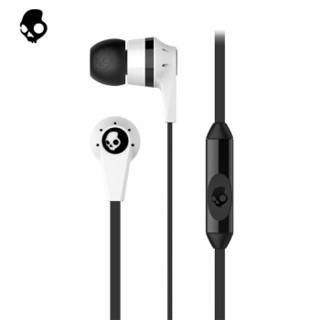 骷髅头（Skullcandy）INKD 2.0入耳式游戏音乐耳机 通用华为IOS苹果小米 手机耳塞 白色