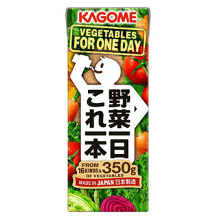 日本进口kagome可果美复合果蔬汁早餐野菜生活100混合蔬菜汁饮料200ml*12瓶