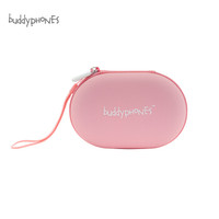 BuddyPhones 儿童耳机原装定制耳机收纳盒 粉色