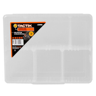 拓为（Tactix） 320003 6格塑料整理盒 家用五金工具收纳分格调节储物零件元件箱