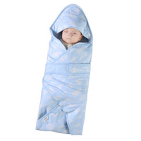 米乐鱼婴儿抱被新生儿宝宝包被秋冬夹棉加厚抱被儿童抱毯襁褓包巾冰林