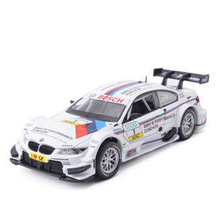 彩珀合金车模 1:32宝马M3 DTM 赛车跑车 仿真汽车模型 宝宝儿童玩具男孩玩具汽车 带声光88355NAAA