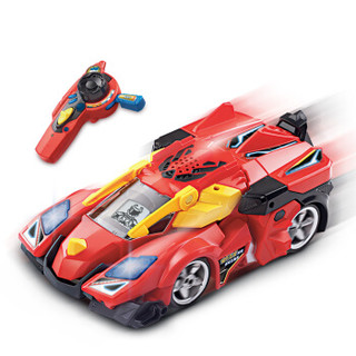 伟易达Vtech 遥控车赛车变形恐龙玩具 遥控三角龙变形金刚汽车玩具 80-154818 红色
