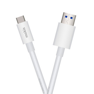 摩奇思(mokis)USB 3.0高速传输线type-C数据线 快充充电线 适用华为P9 荣耀8 乐视2 小米5等 0.9米 白色1米
