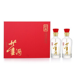 董酒 高度白酒 红色经典礼盒 董香型 54度 500ml*2瓶*酒具 礼盒装 *2件+凑单品